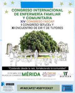 XIV Congreso Internacional de Enfermería Familiar y Comunitaria FAECAP, I Congreso de SEFyCEx y XI Encuentro de Tutores. Mérida, 7, 8 y 9 de abril de 2027 @ Palacio de Congresos y Exposiciones de Mérida