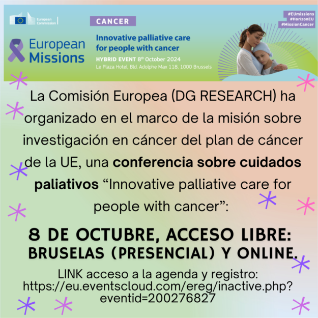 8 de octubre Bruselas-conferencia paliativos