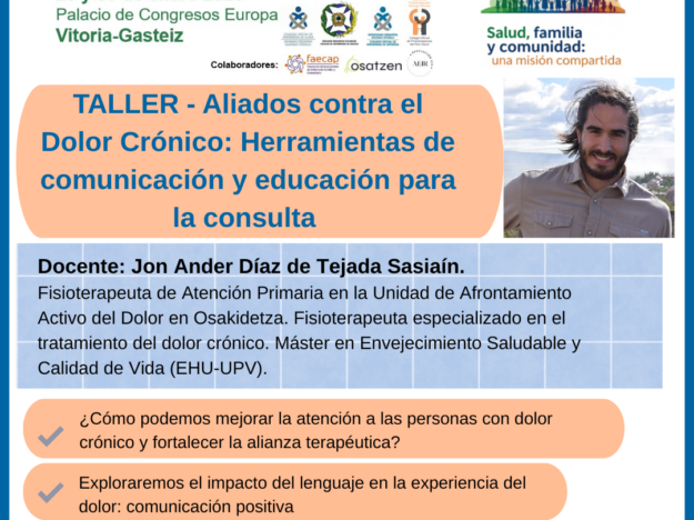 CARTEL-TALLER-ALIADOS-CONTRA-EL-DOLOR_II CONGRESO EFEKEZE